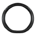 thumbnail image 2 of Black D Shape Car Steering Wheel Cover Wood Grain Design Breathable Non Slip Steering Wheel Protector Universal Fit For Most Vehicles 14.96X14.96 Inch 1.08 Lb, 2 of 6