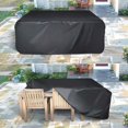thumbnail image 5 of Garden Furniture Cover, Durable Cover for Patio Table and Rattan Sets, 210D Oxford Fabric with Thickening Coating, Water Resistant Cover for Rectangular and Oval Outdoor Tables (213 x 132 x 74 cm), 5 of 5