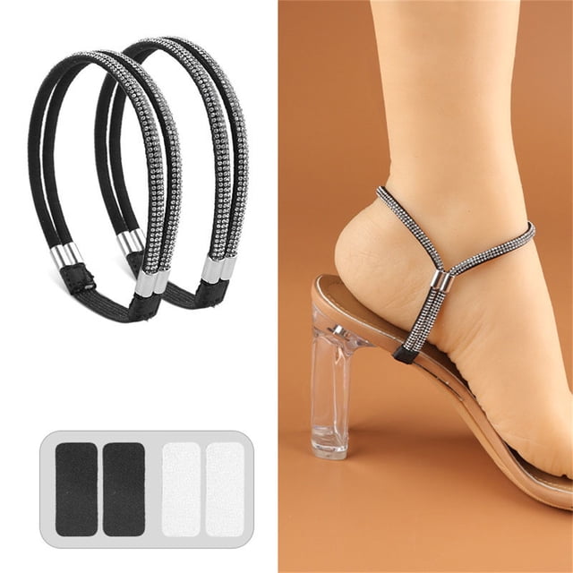 Elastic High Heels Shoe Straps Wabular Elastic High Heels Shoe Straps, Rhinestone Elastic High Heel Loose Straps