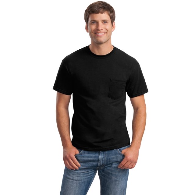 Gildan Men's Short Sleeve T-Shirt With Pocket . 8300