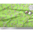 thumbnail image 3 of Soimoi Polyester Crepe Fabric Dot,Leaves & Floral Decor Fabric Printed Yard 42 Inch Wide, 3 of 3