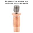 thumbnail image 3 of 4pcs 3D Printer All Metal Heatbreak, Replacement Copper Alloy Extruder Throat Tube for 3D Printer Accessories., 3 of 8