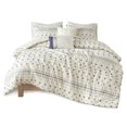 thumbnail image 1 of Couette Moderne en Jacquard de Coton 5 Pièces Auden en Bleu, 1 of 12