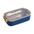 thumbnail image 2 of Tranfacy Maison et Cuisine, Boîte à Lunch, Boîte à Lunch en Plastique Corps 700ml et Doublure en Acier Inoxydable 480ml Boîte à Lunch Bento pour Enfants Contenants à Lunch pour Adultes Étanche, 2 of 4