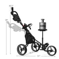 thumbnail image 2 of Goplus Chariot de Golf Pliant à 3 Roues avec Siège, Tableau d'Affichage, Poignée Ajustable, Gris, 2 of 10