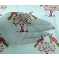 thumbnail image 4 of oneOone Viscose Chiffon Fabric Bird & Tree Block Print Fabric By The Yard 42 Inch Wide, 4 of 4