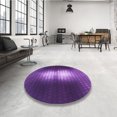 thumbnail image 4 of Ahgly Tapis Rectangulaire Lavable en Machine Intérieur Transitionnel Violet Vif, 2 Pieds x 3 Pieds, 4 of 7