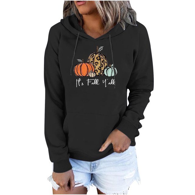 Hauts à Manches Longues pour Femmes Mode Décontractée Blouse Imprimée à Manches Longues Chandail à Capuche Chandail en Molleton