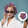 thumbnail image 2 of African Prints Polyester Nightcap Hair Care Bonnet Sleeping Hat Women Shower Caps, 2 of 8