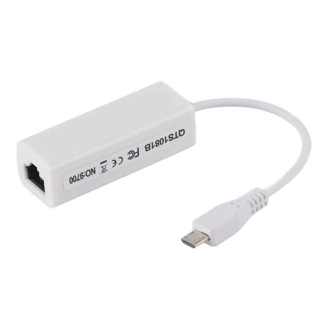 Adaptateur Ethernet Micro Usb vers Carte Réseau RJ45, Adaptateur Ethernet pour Ordinateur Portable, Adaptateur de Carte Réseau Port Ethernet pour Carte Mère 1,3/W