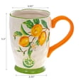 thumbnail image 2 of IH Casa Decor Ceramic Lemon Mug - Set of 4, 2 of 3