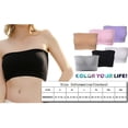 thumbnail image 2 of Haut Bandeau Sans Bretelles à Double Couche Grande Taille, Tube, Rembourré Amovible, Extensible, 2 of 3