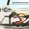 thumbnail image 4 of Outsunny Chaise Longue Pliante avec Dossier Inclinable, Chaise de Bronzage, Gris Mélangé, 4 of 10