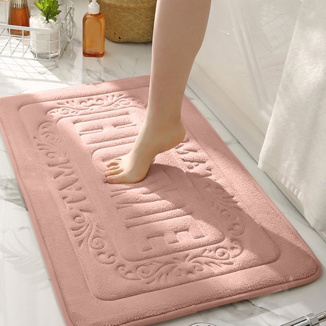 ABPWLY Home Bathroom Absorbent Floor Mat Is Machine Washable Soft Comfortable And Quickly Absorbs Water Ensuring Stable And Non Slip Bathroom Floor Mat Clearance bath mats for bathroom Canada Days
