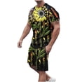 thumbnail image 2 of cllios Men's Short Sets 4th of July Short Sleeve Tshirts and Drawstring Shorts Matching Suits Independence Day Stars and Stripes Graphic Muscle Tracksuits Sets with Pockets, 2 of 5