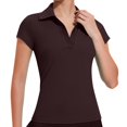 thumbnail image 1 of Wensltd Hauts Décontractés pour Femmes Manches Courtes Doux Légers Confortables Hauts Chemises à Col Uni, 1 of 5