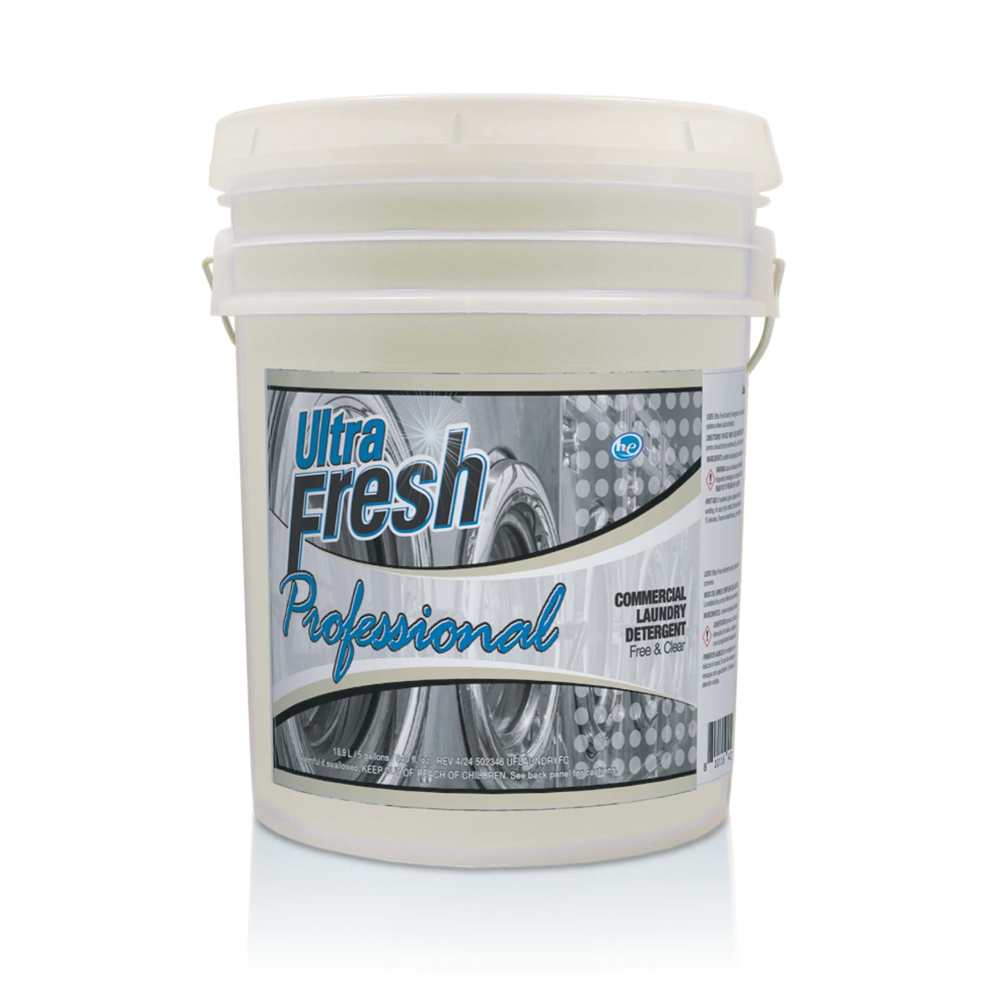 Ultra Fresh® Professional™ Commercial Laundry Detergent, Free & Clear, Pump, 5 Gallons