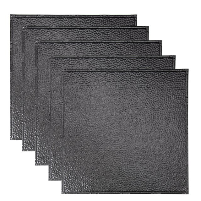 Great Lakes Tin Chicago Pewter 2ft x 2ft Nail Up Ceiling Tiles (5 Pack)