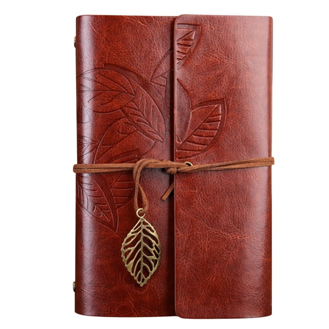 Dvkptbk Leaf Notebook Notebook Yiye Zhiqiu Travel Diary Loose-leaf Retro Leaf Notebook Leaf Notebook