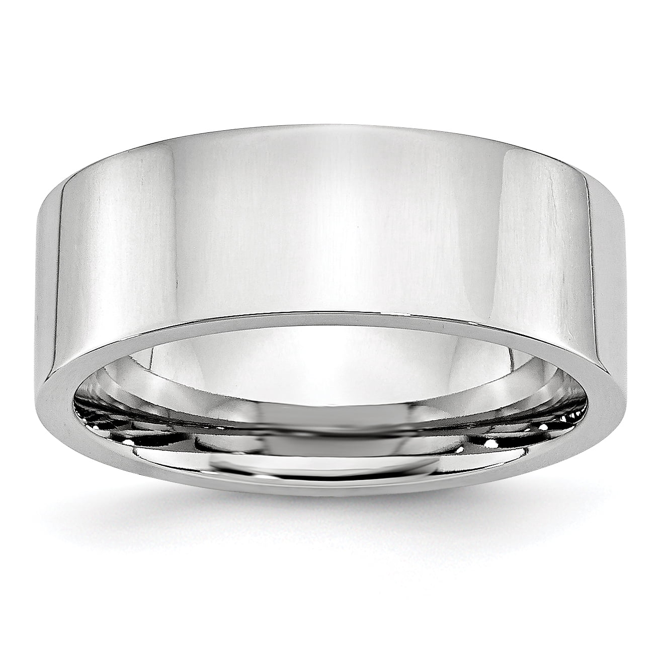 Bague en Cobalt Poli 8mm Taille 8.5