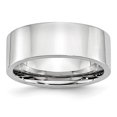 thumbnail image 1 of Bague en Cobalt Poli Plat 8mm Taille 9, 1 of 6