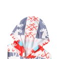 thumbnail image 4 of Kmbangi Combinaison à Capuche à Manches Longues Motif Imprimé Rouge Parent-Enfant Elk, 4 of 7