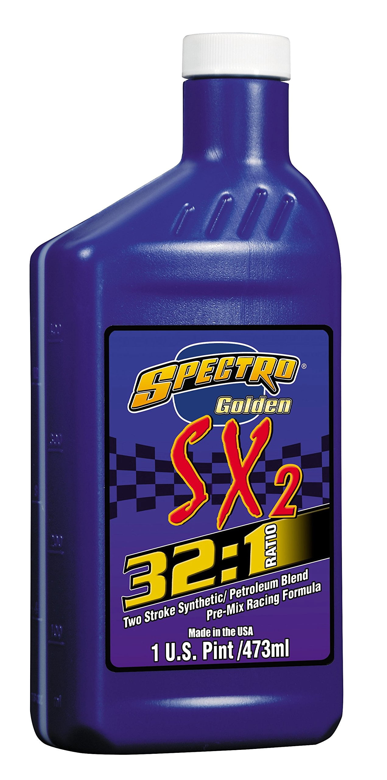 Spectro Oil O.SGSX321 SX Golden 32:1 Semi- Synthetic 2 Cycle Premix Oil, 1 Pint