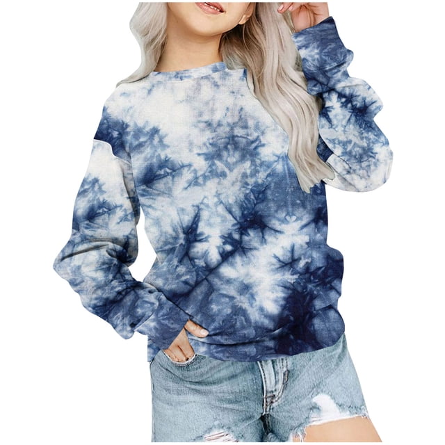 Yuyuzo Chandails en Molleton pour Filles Tout-Petits Col Rond Manches Longues Décontracté Confortable Bloc de Couleur Chandail d'Automne pour Bébé Fille