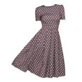thumbnail image 1 of Ketyyh-chn99 Blouses pour Femmes Mode Chic Grande Taille Robe Mini Robe de Fête Robe T-shirt Décontractée Robes à Manches Longues Robe Bohème de Plage F,TG, 1 of 5
