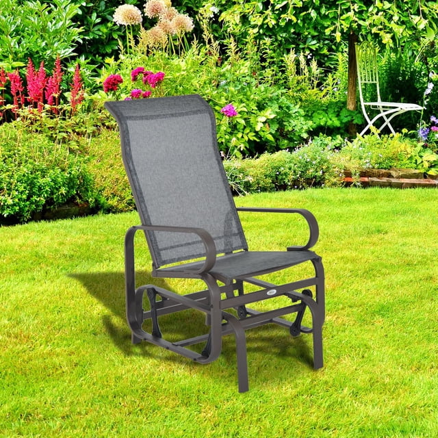 Outsunny Glider Swing Rocker Chair
