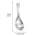 thumbnail image 3 of fheaev Stainless Steel Spoon With Short Handle Children's Dining Spoon Ice Cream Spoon Tea Spoon Coffee Dessert Spoon, 3 of 3