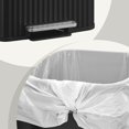 thumbnail image 4 of LEDREM 13 Gallon Trash Can for Kitchen, Stainless Steel Garbage Can with Lid, Pedal, Soft Close, Removable Inner Bucket, 15 Bags Included, Ink Black, 4 of 5