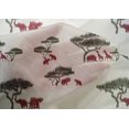 thumbnail image 4 of oneOone Cotton Silk Fabric Tree & Animals Ikat Print Fabric BTY 42 Inch Wide, 4 of 4