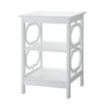 thumbnail image 1 of Convenience Concepts Omega Square End Table in White Wood Finish, 1 of 7