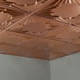 thumbnail image 5 of Fasade Art Deco Vinyl 2ft x 2ft Lay-In Ceiling Panel Polished Copper 5 Pack, 5 of 5