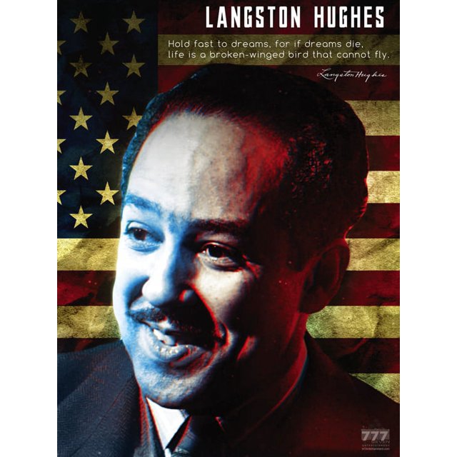 Langston Hughes Poster Hold Fast to Dreams Classroom Quote (18x24)