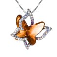 thumbnail image 1 of Jusqu'à 65 % de Rabais sur les Colliers SMihono pour Femmes Collier Papillon en Cristal Multicolore Pendentif de Mode, 1 of 2
