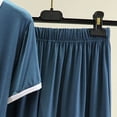 thumbnail image 4 of Jovati Ensemble de Pyjama pour Femmes, Haut à Manches Courtes en Modal avec Shorts à Taille Élastique, Coupe Décontractée, Col Ras du Cou, Jambe Grand, Ventilé, pour l'Été et le Printemps, 4 of 6
