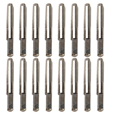 CIMAXIC 16 Pcs Clous à Ficelle pour Lyre et Harpe, Accessoires de Clous Métalliques pour Instrument de Musique (Argent), 1,57 Pouces X 0,2 Pouces X 0,2 Pouces
