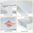 thumbnail image 4 of OLAKIDS 3 in 1 Kids Art Table and Chair Set, Toddler Craft and Play Wood Activity Desk with Double-Sided Easel Blackboard Whiteboard, Paper Roll for Writing, Children Furniture for Daycare Nursery, 4 of 9