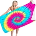 thumbnail image 3 of Meitianfacai Serviette de Plage en Microfibre Surdimensionnée 60x30 Pouces Motif Imprimé Coloré Serviette de Plage Super Douce Absorbante à Séchage Rapide Anti-Sable Serviette de Plage Intérieur Extérieur Vacances Yoga Piscine Camping Serviettes, 3 of 4