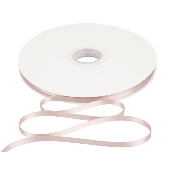 Joycrosso 1/4 Inch Vanilla Solid Satin Ribbon, 100 Yards Double Faced Satin for Gift Wrapping Floral Bouquets Wedding Party Decoration
