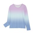 thumbnail image 4 of RXIRUCGD Chemises à Manches Longues pour Filles, Col Rond Mignon, Blouses Décontractées Élégantes, Violet, Taille : 4 Ans, 4 of 7