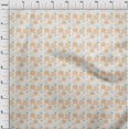 thumbnail image 4 of oneOone Velvet Orange Fabric Floral Sewing Craft Projects Fabric Prints By Yard 58 Inch Wide, 4 of 4