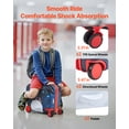 thumbnail image 4 of VEVOR Ride-on Luggage 18-inch Lightweight Kids Scooter Suitcase with Wheels, 4 of 9