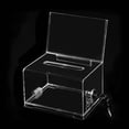 thumbnail image 4 of Acrylic Box Business Card Holder Case Ballot Box for Reception Desk, 4 of 8