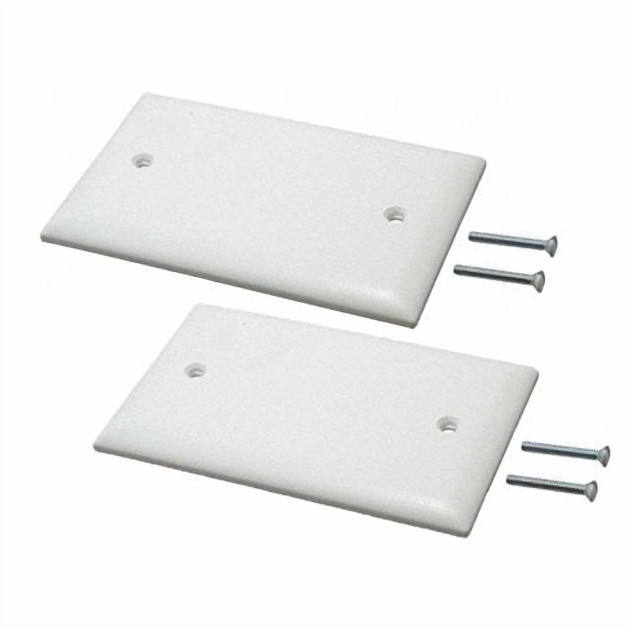 AxGear Single Gang Blank Wall Plate – Standard Size White No-Device Cover For Outlet Boxes, Smooth Impact-Resistant Plastic