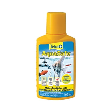 Tetra AquaSafe Water Conditioner & Dechlorinator for Aquariums, 3.38 oz