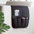 thumbnail image 3 of HLONK Sofa Armrest Organizer Non-Slip Arm Chair Bedside Caddy Storage Organizer for Recliner Couch with 5 Pockets for Cell Phone TV Remote Control Magazines, 3 of 5