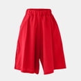 thumbnail image 3 of Plebaso Casual Shorts Womens High Waisted Wide Leg Shorts Loose Solid Color Summer Shorts with Pockets, 3 of 6